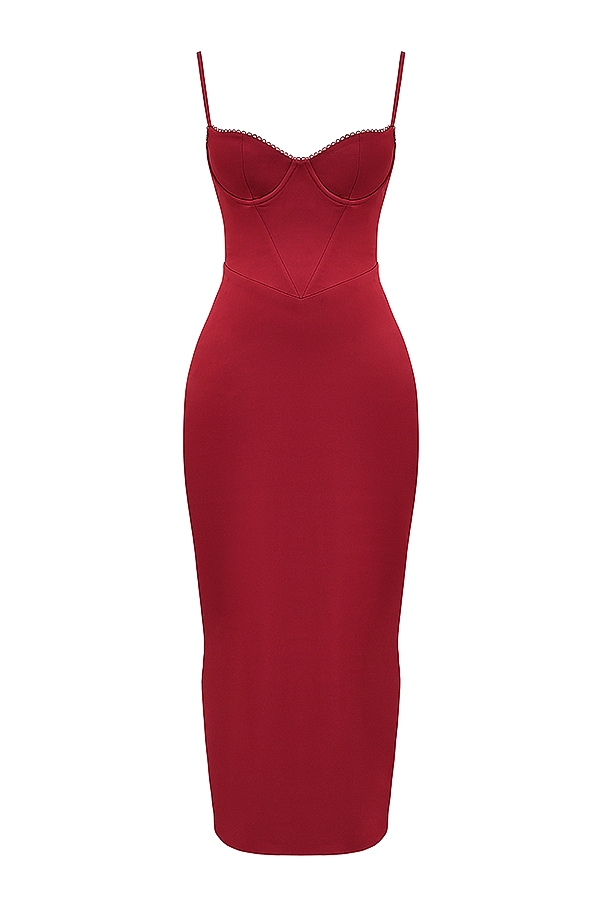Stefania  Ruby Corset Maxi Dress — image 12