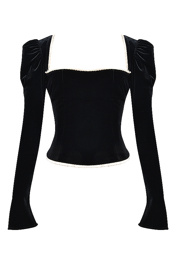 Noa  Black Velvet Corset — image 9