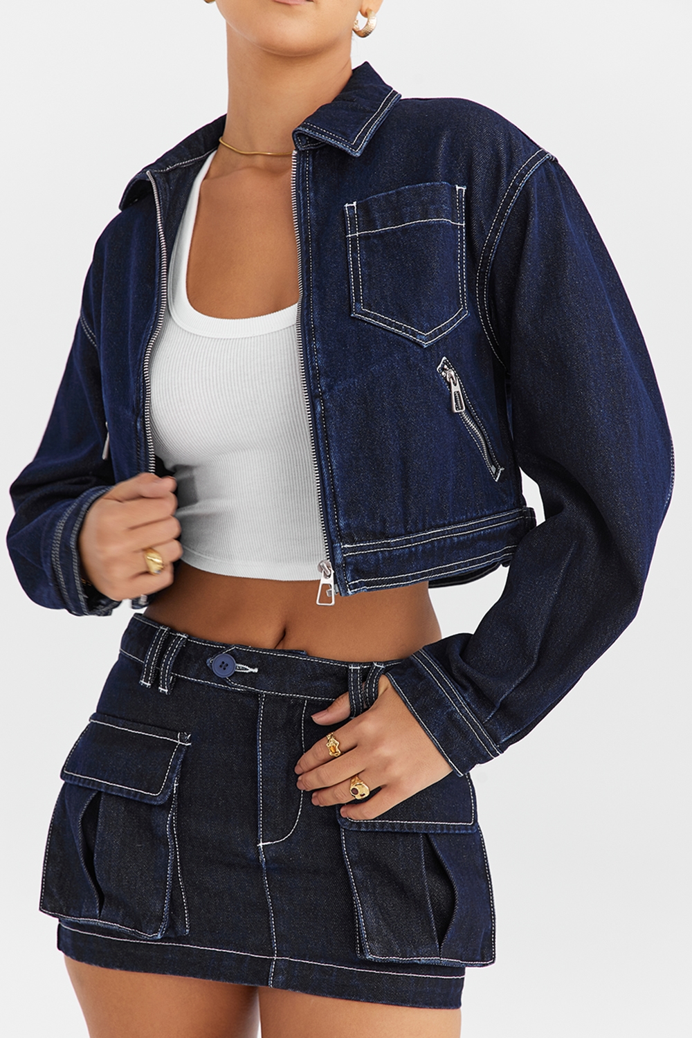 Mistress Rocks Dark Blue Denim Jacket - SALE — image 6