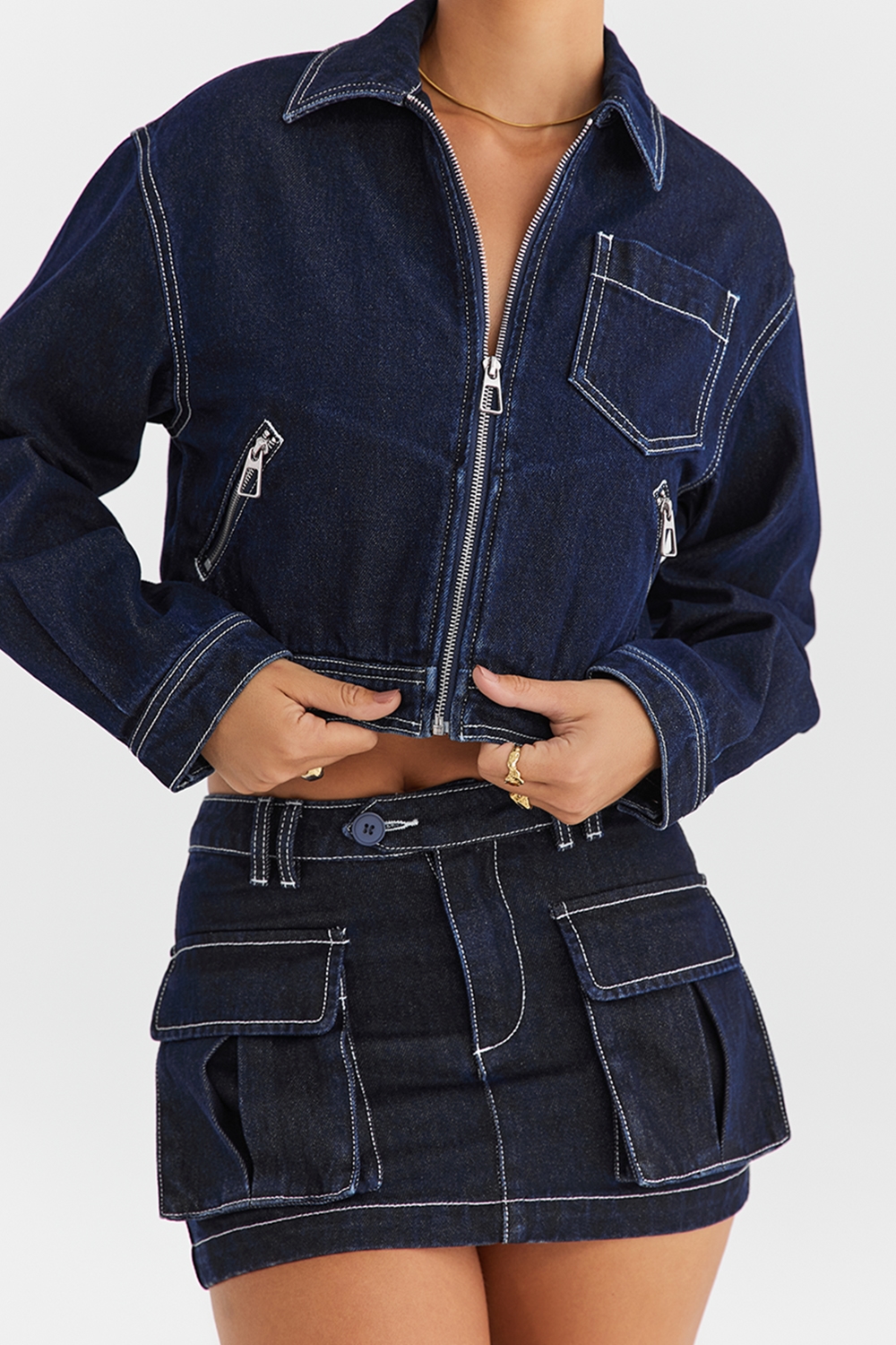 Mistress Rocks Dark Blue Denim Jacket - SALE — image 3