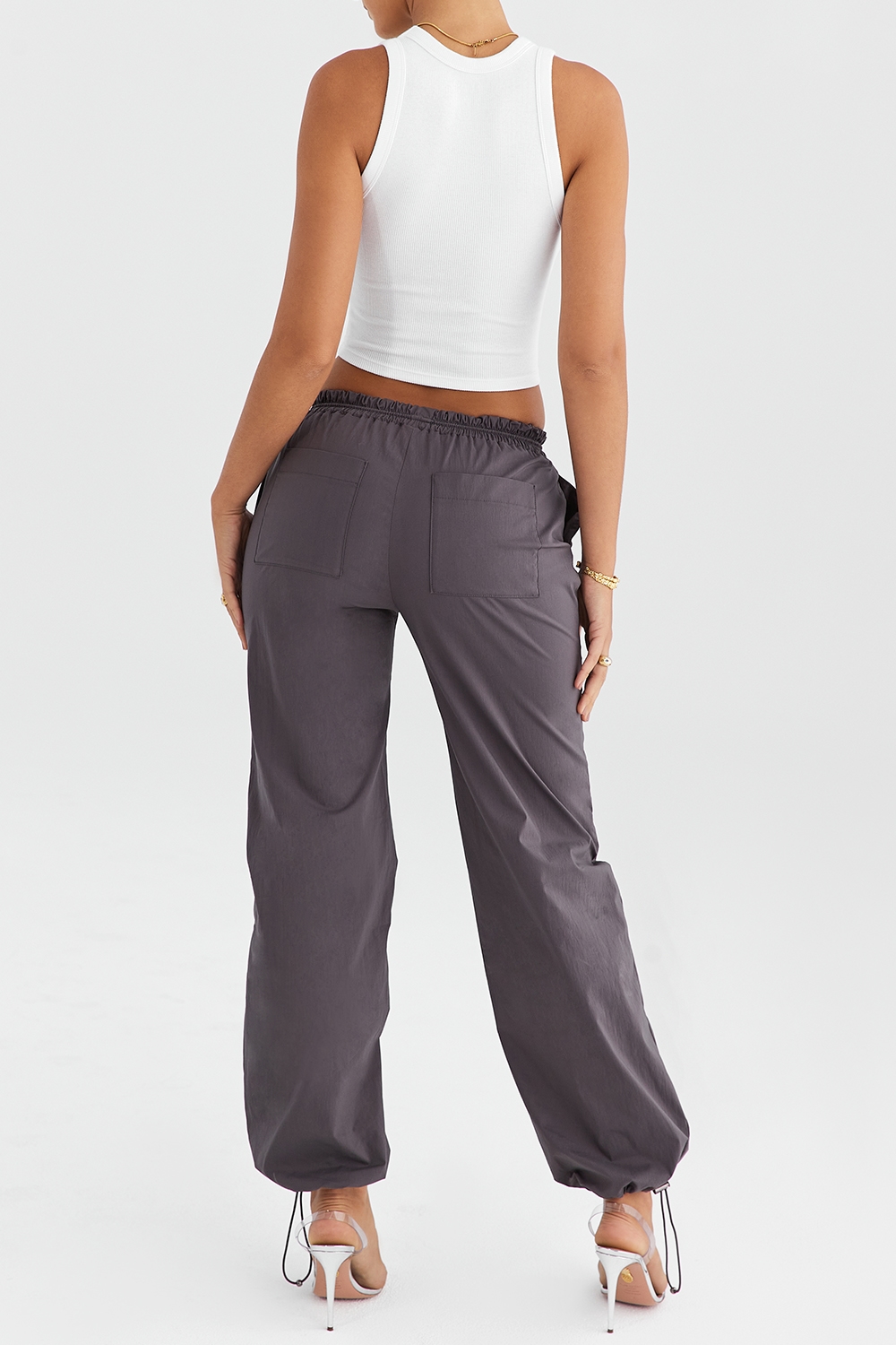 Mistress Rocks Slate Parachute Trousers - SALE — image 6