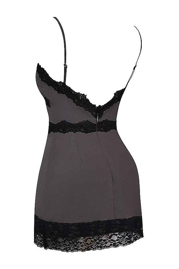 Mistress Rocks Slate & Black Mini Dress - SALE — image 14
