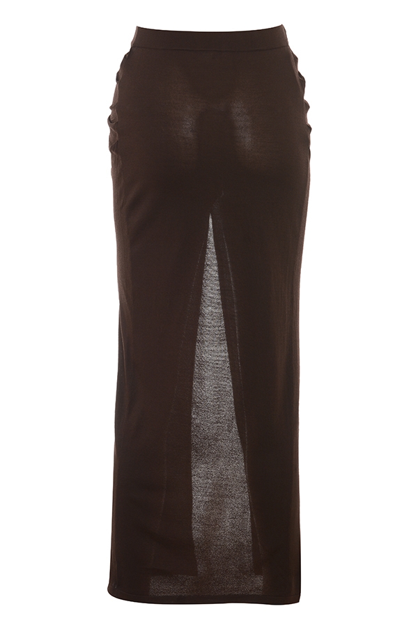 Lilas  Espresso Knit Midi Skirt — image 12