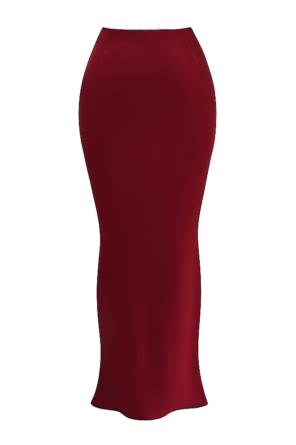 Sydel  Ruby Satin Bias Cut Maxi Skirt — image 14
