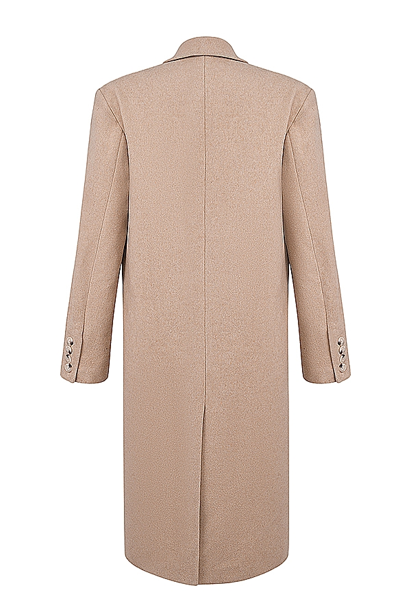 Carter  Oatmeal Double Breasted Coat — image 12