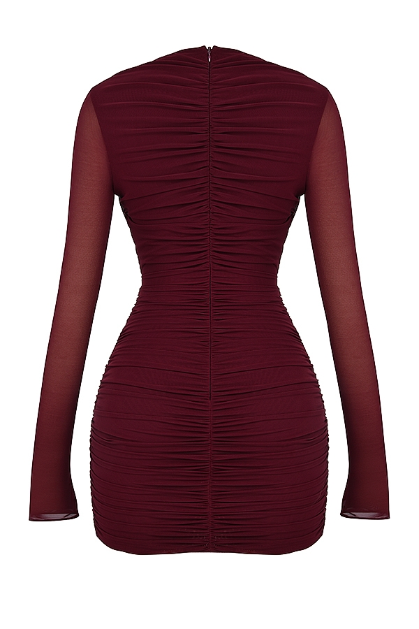 Lucinda  Mulberry Cutout Mini Dress — image 10