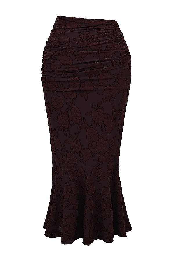 Adrielle  Cocoa Midi Skirt — image 12