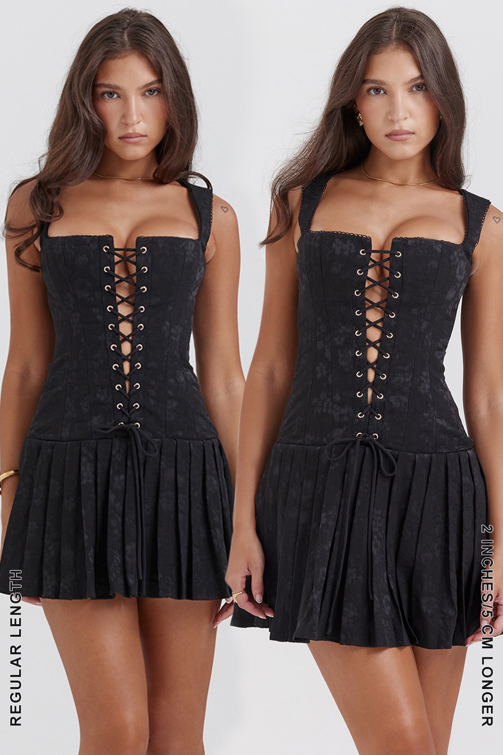 Talia  Black Pleated Mini Dress — image 14
