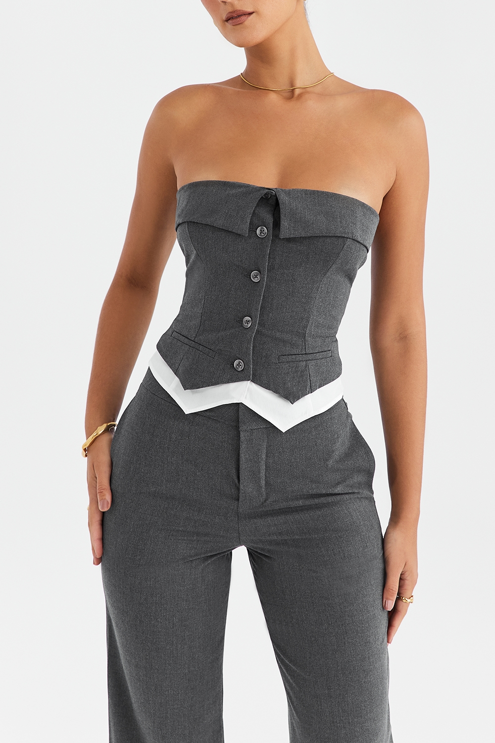 Mistress Rocks Slate Strapless Top - SALE — image 5