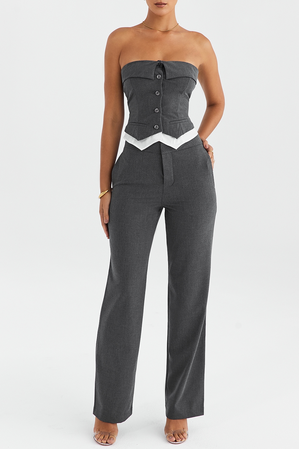 Mistress Rocks Slate Tailored Trousers - SALE — image 5