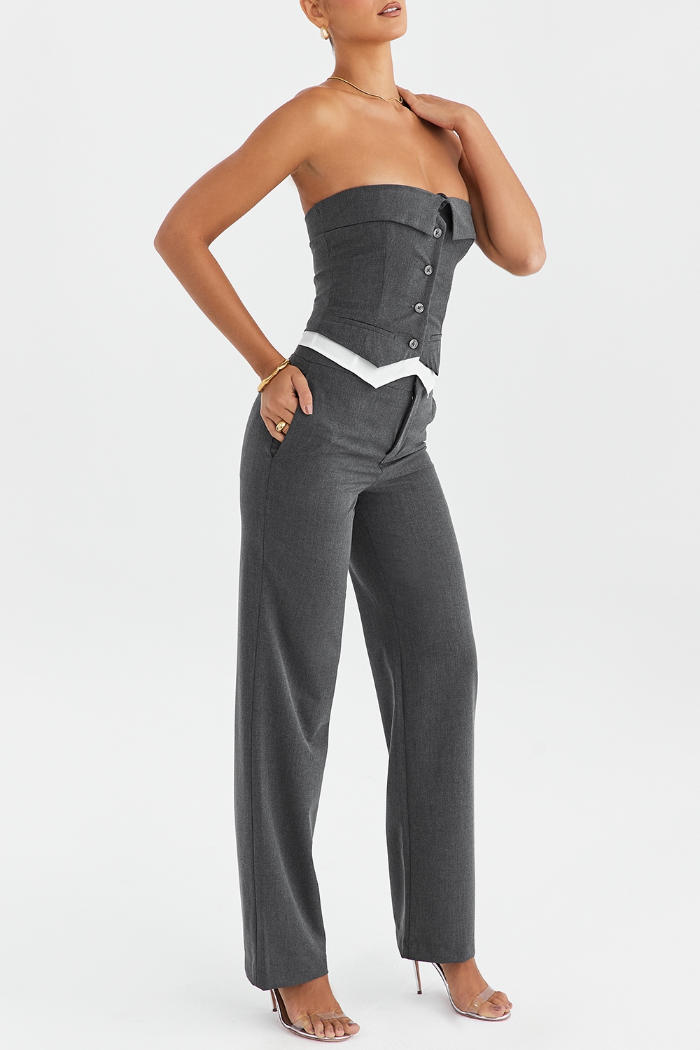 Mistress Rocks Slate Tailored Trousers - SALE — image 7
