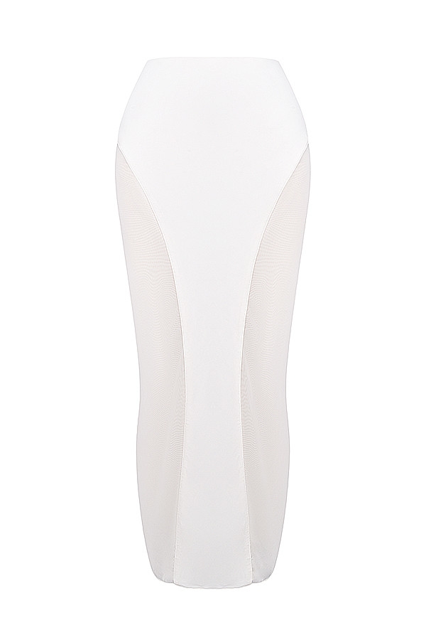 Mistress Rocks Ivory Panelled Maxi Skirt - SALE — image 11