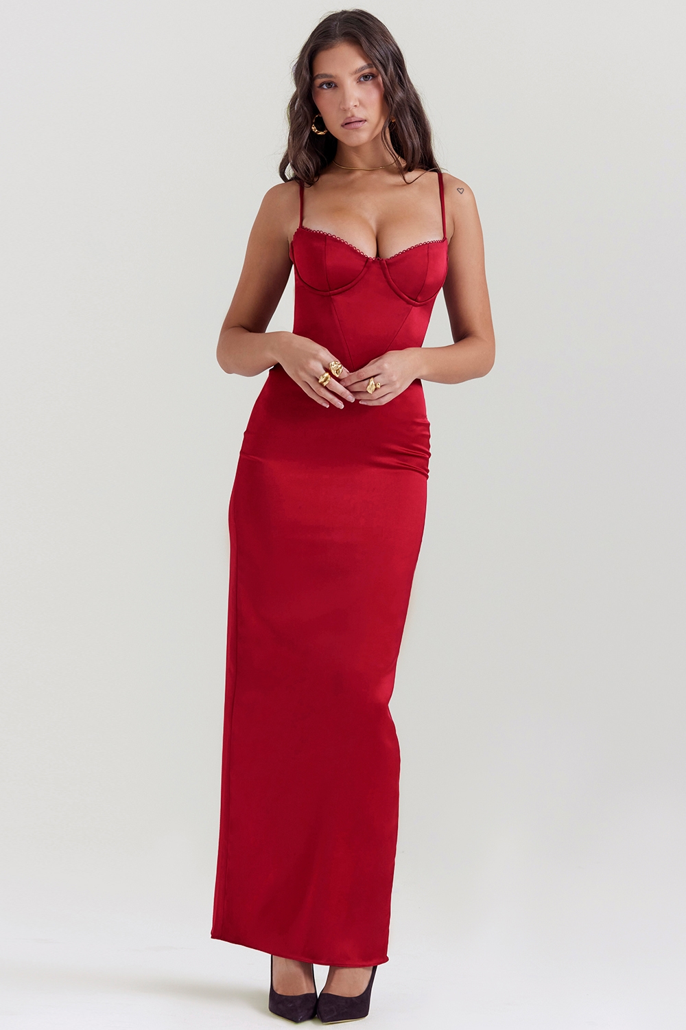 Stefania  Ruby Corset Maxi Dress — image 6