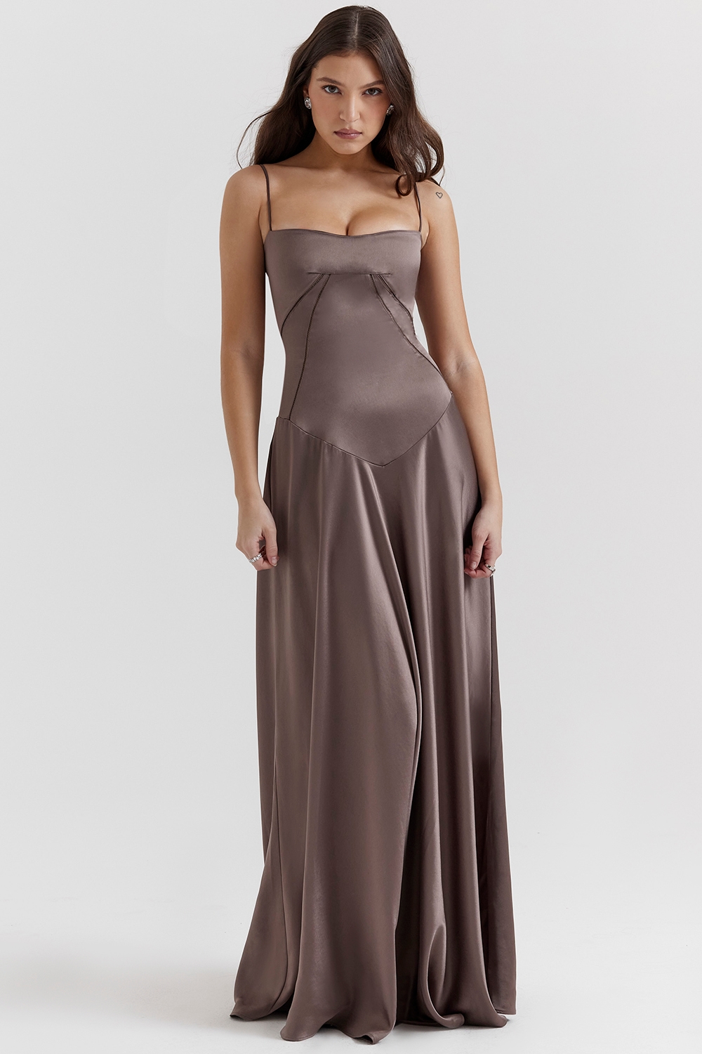Anabella  Smoke Lace Up Maxi Dress — image 6