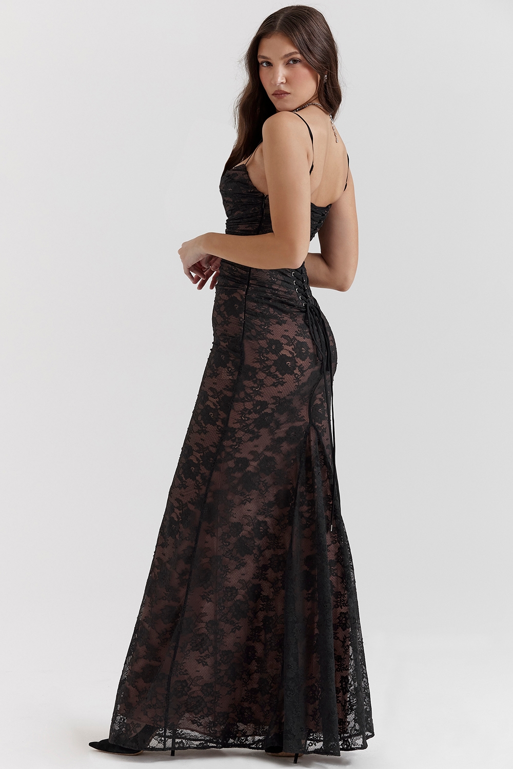 Artemis  Black Lace Maxi Dress — image 10