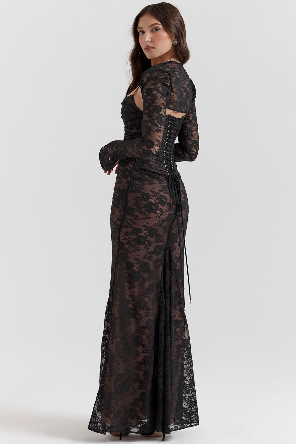Artemis  Black Lace Maxi Dress — image 7
