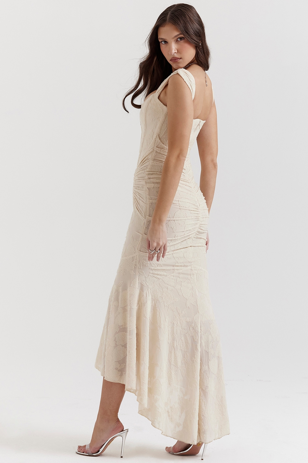 Cesca  Vintage Cream Floral Maxi Dress — image 12