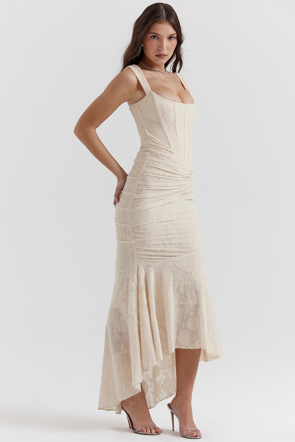 Cesca  Vintage Cream Floral Maxi Dress — image 10