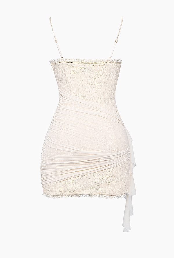 Mistress Rocks Cream Lace Mini Dress - SALE — image 12