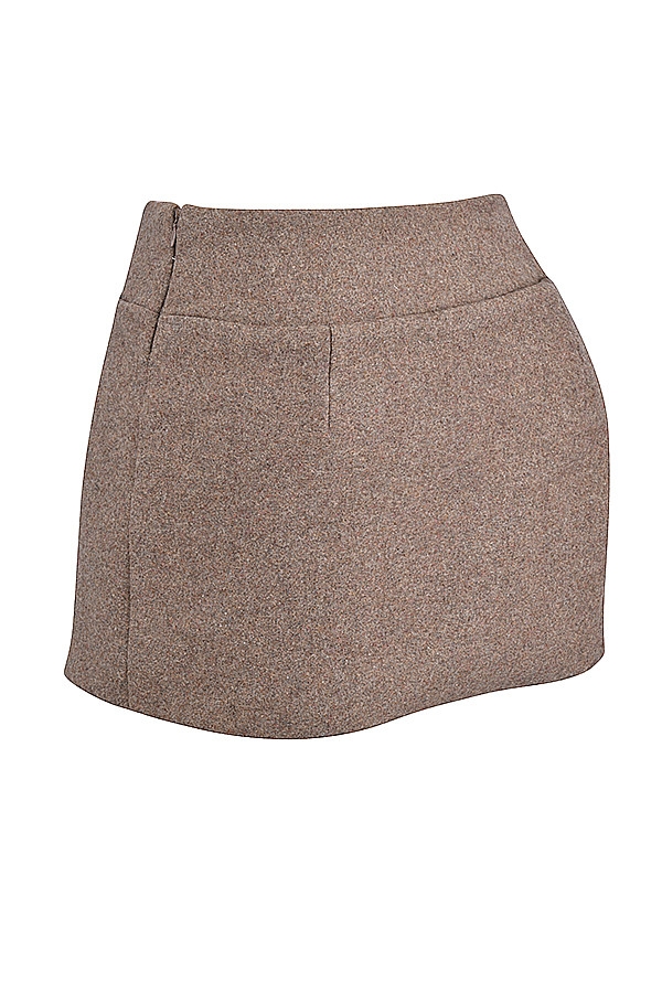 Mistress Rocks Sandstone Wool Pleated Mini Skirt - SALE — image 13
