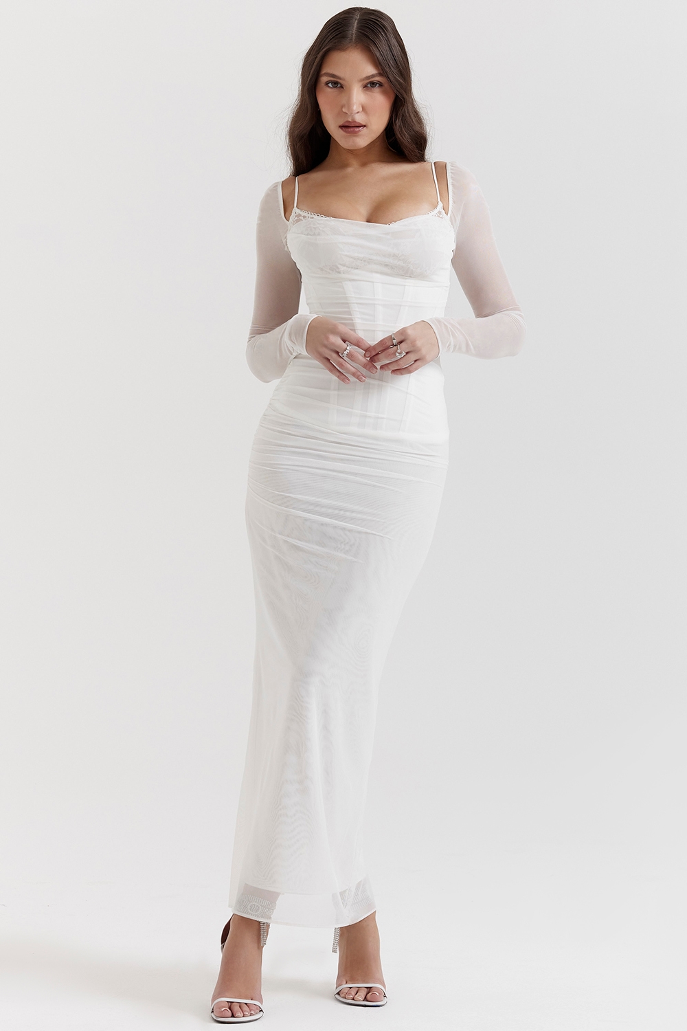 Katarina  White Maxi Dress — image 4