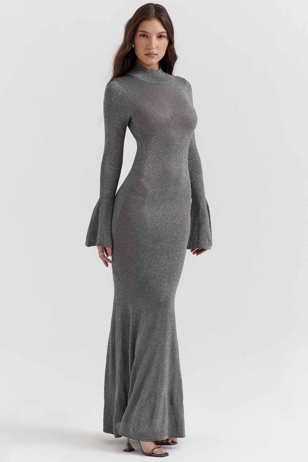Sancha  Steel Metallic Maxi Dress — image 8