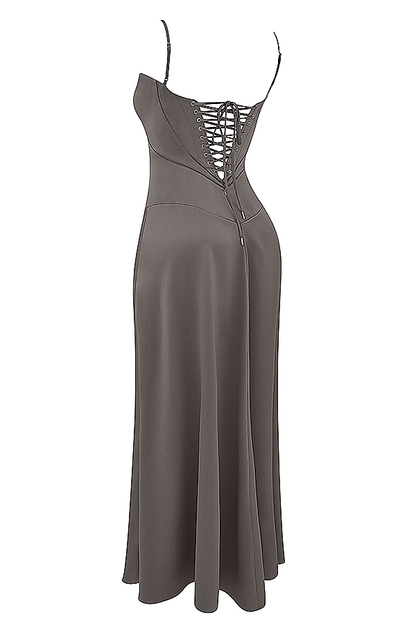 Anabella  Smoke Lace Up Maxi Dress — image 17