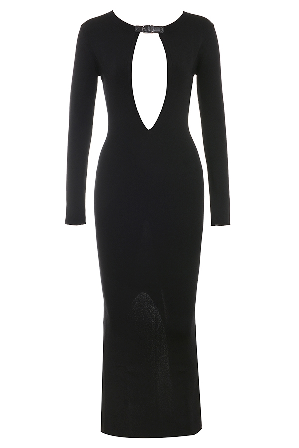 Keeya  Black Knit Maxi Dress — image 14