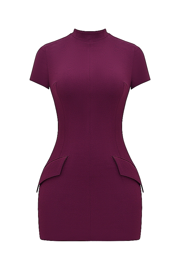 Alia  Mulberry Mini Dress — image 17