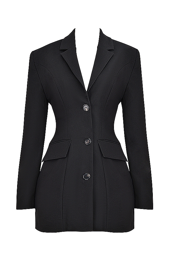 Amia  Black Blazer Mini Dress — image 12