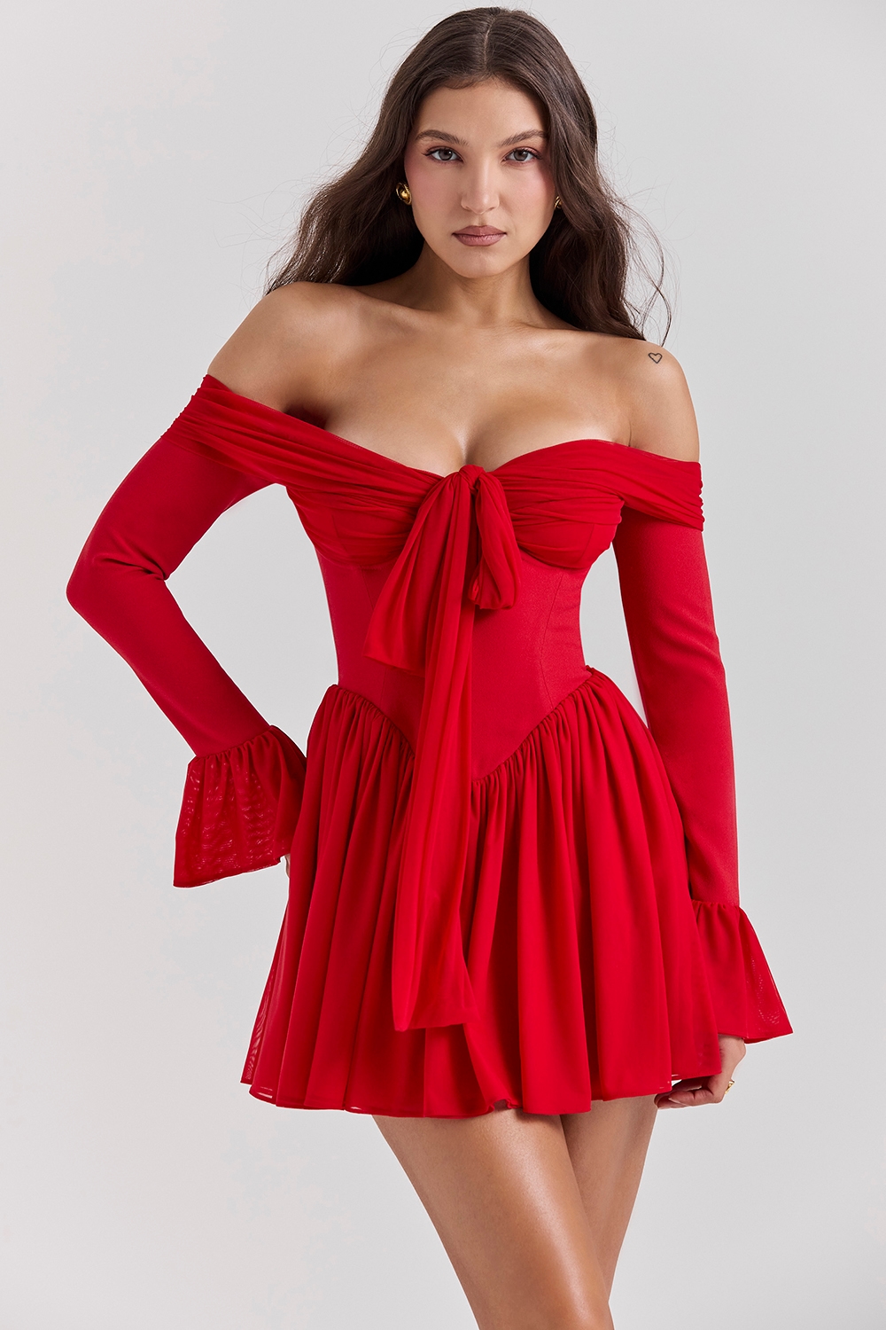 Alana  Scarlet Off Shoulder Dress — image 7