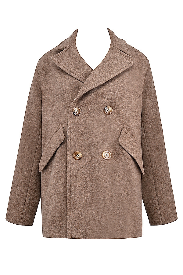 Mistress Rocks Sandstone Wool Blend Double Breasted Jacket - SALE — image 13