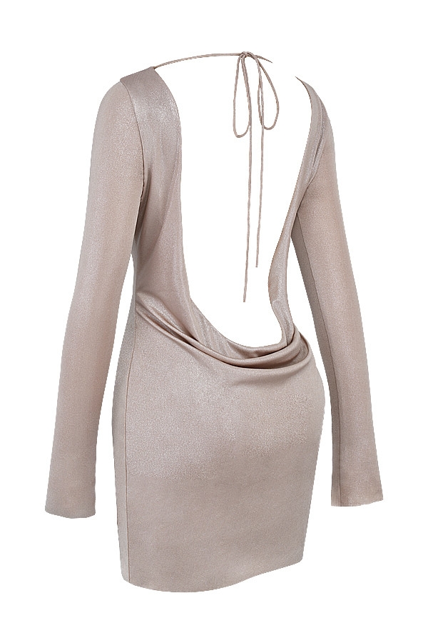 Mistress Rocks Sandstone Open Back Mini Dress - SALE — image 13