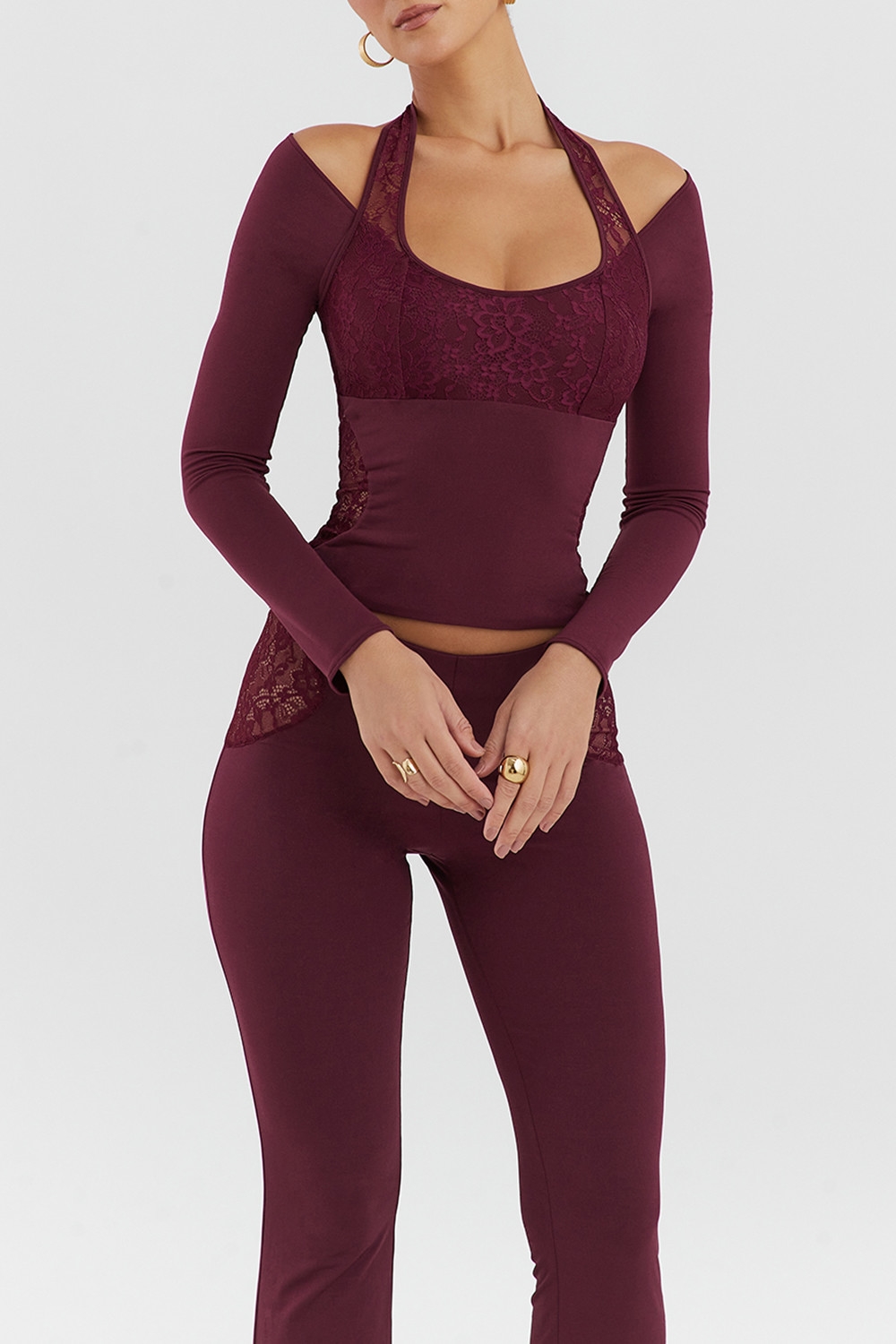 Mistress Rocks Black Cherry Halter Top - SALE — image 6