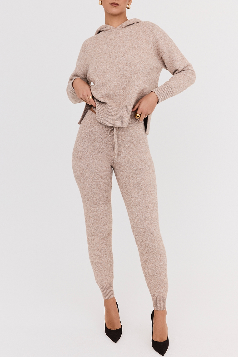 Mistress Rocks Biscuit Knit Jogging Trousers - SALE — image 3
