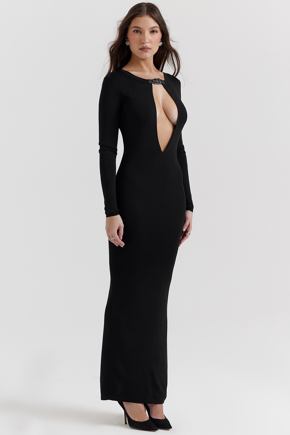 Keeya  Black Knit Maxi Dress — image 7