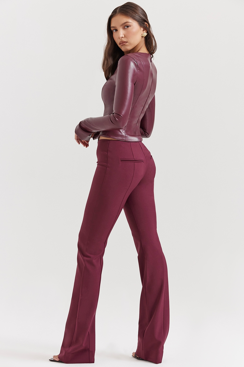 Lillie  Wine Trousers — image 9