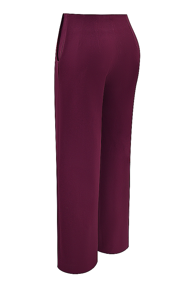 Rivi  Wine Straight Leg Trousers — image 15