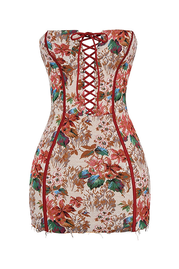 Mistress Rocks Tapestry Jacquard Strapless Dress - SALE — image 10