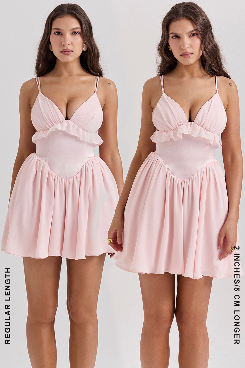 Amaris  Ballerina Pink Baby Doll Mini Dress — image 15