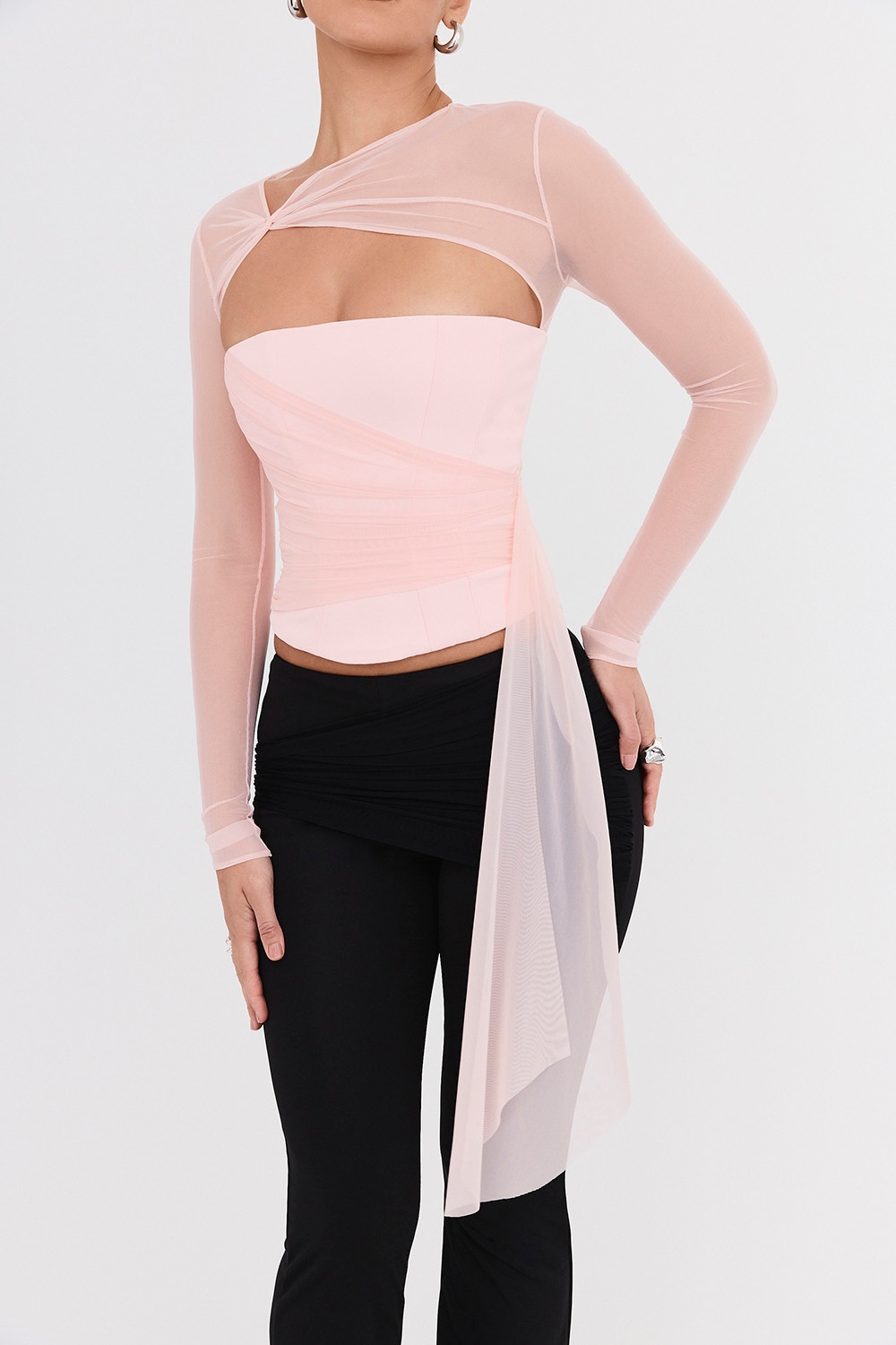 Mistress Rocks Peony Long Sleeve Corset - SALE — image 4