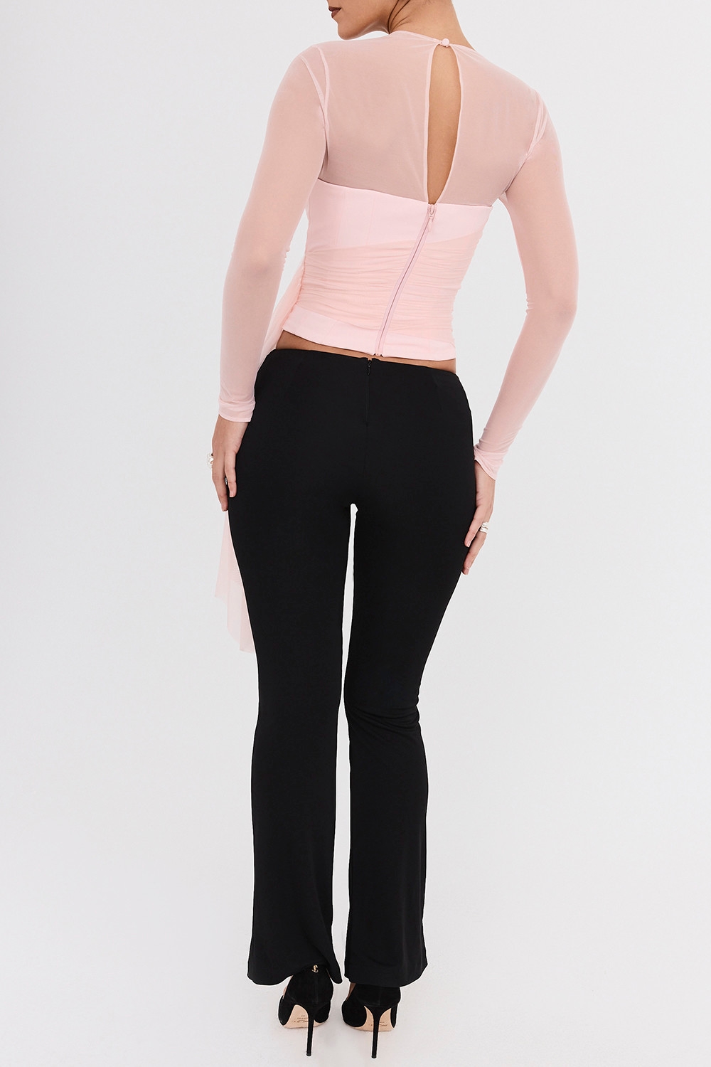 Mistress Rocks Black Draped Panel Trousers - SALE — image 7