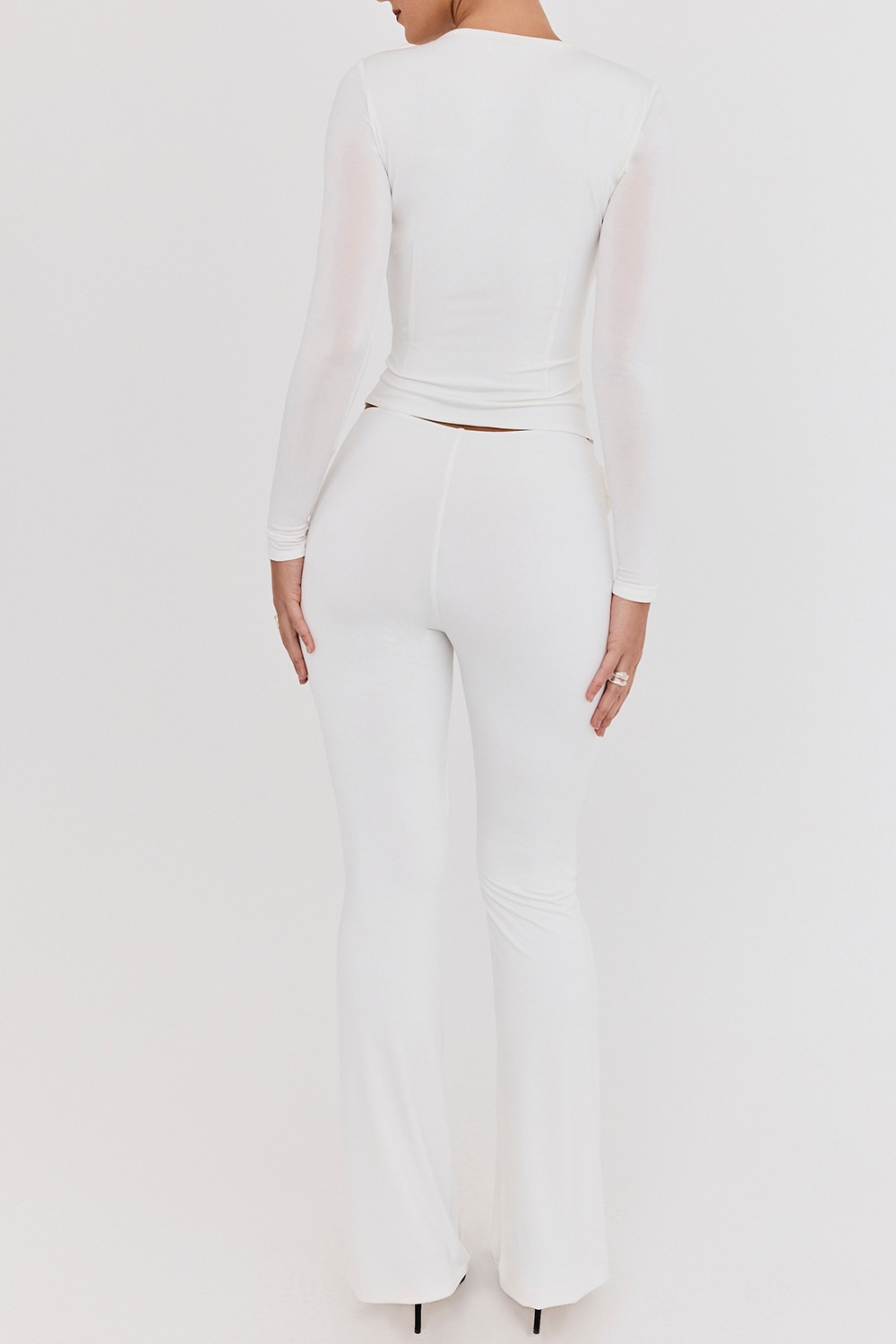 Mistress Rocks Ivory Flower Embellished Trousers - SALE — image 8