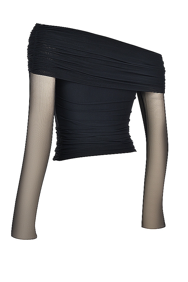 Mistress Rocks Black Draped Top - SALE — image 11