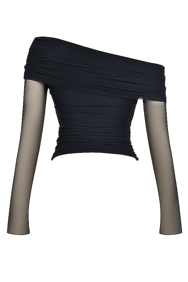 Mistress Rocks Black Draped Top - SALE — image 12