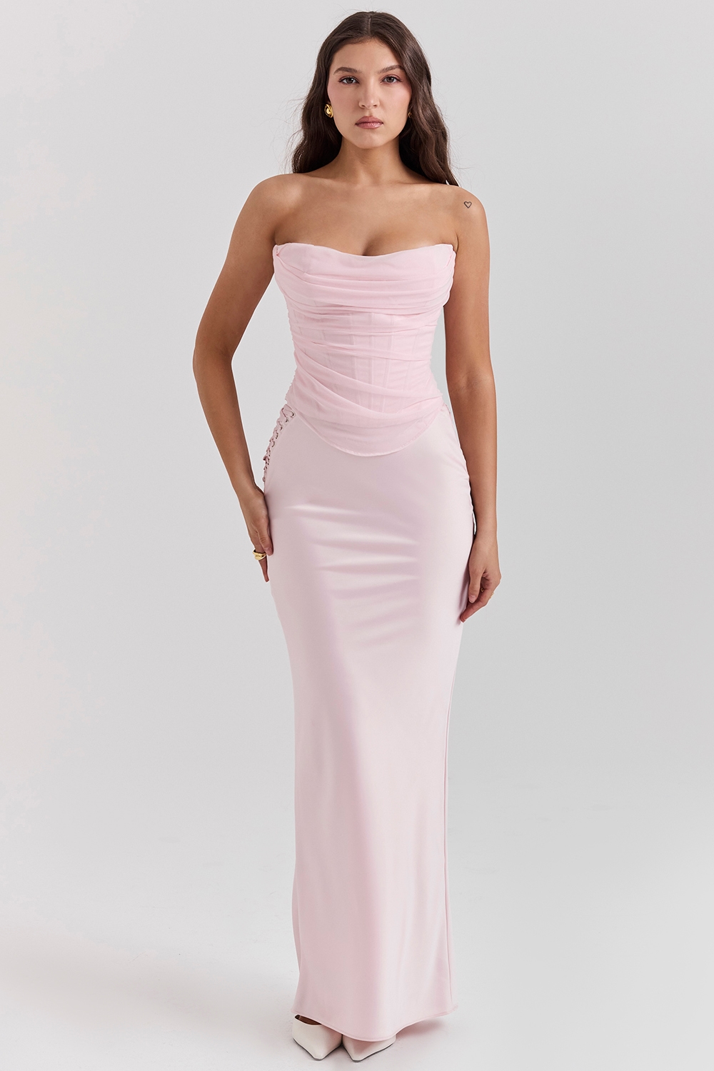 Georgie  Ballerina Pink Strapless Corset — image 3