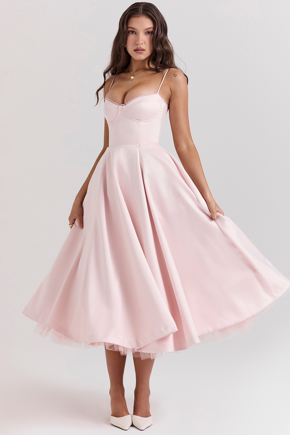 Mademoiselle  Ballerina Pink Midi Dress — image 3