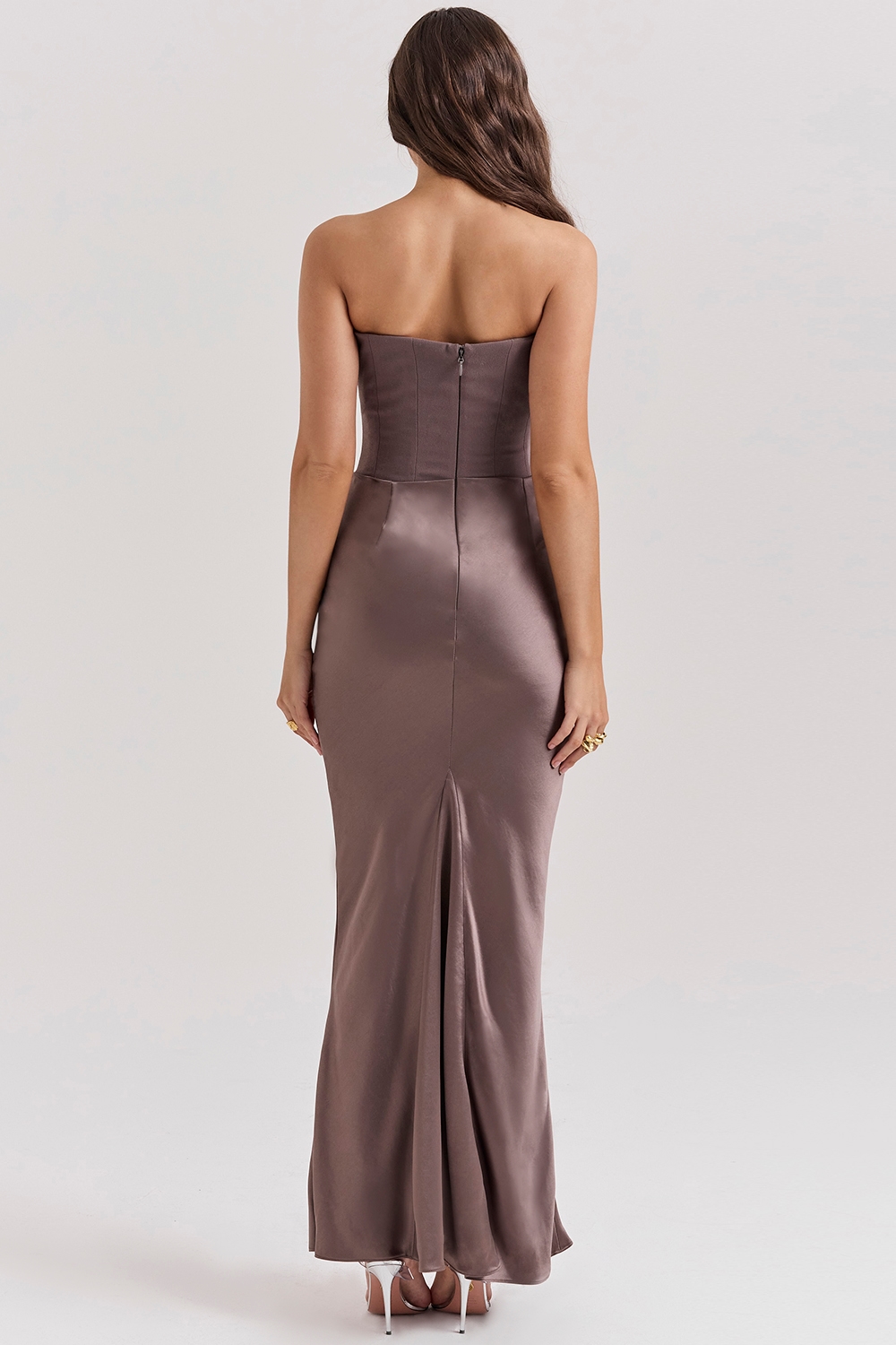 Persephone  Smoke Strapless Corset Maxi Dress — image 7