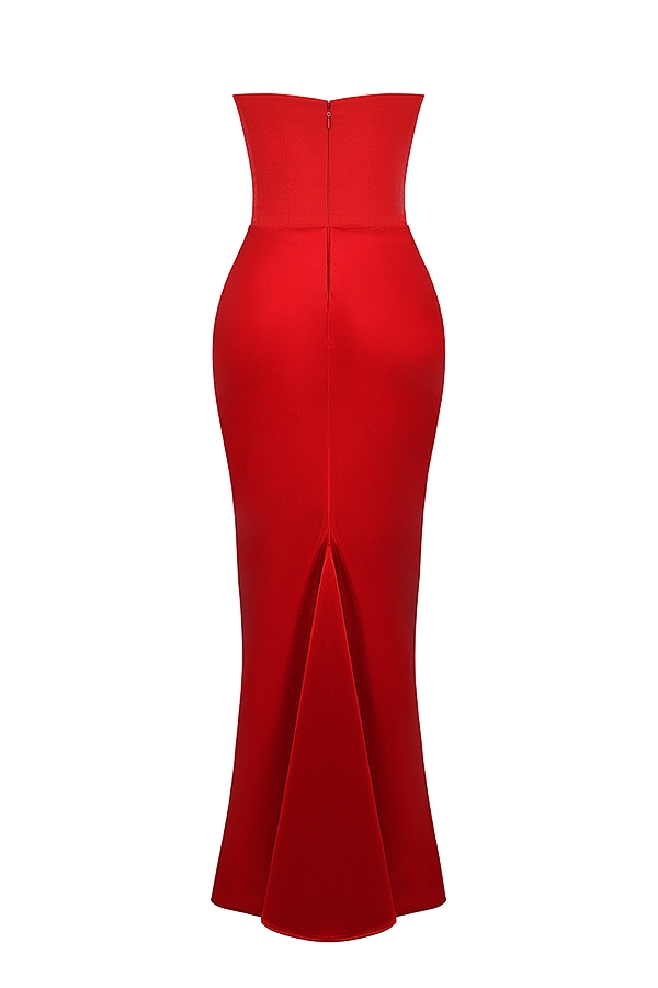 Persephone  Scarlet Strapless Corset Maxi Dress — image 11