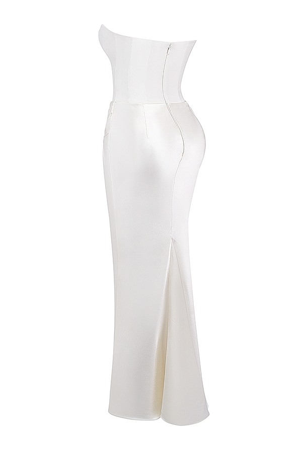 Persephone  Ivory Strapless Corset Dress — image 11